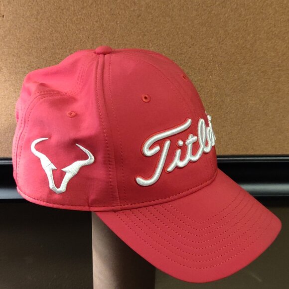 Titleist Red Signature Golf Ball Cap With Adjustable strap - Picture 4 of 5